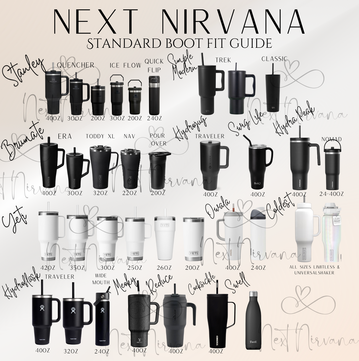 RHIANNON | Mist Logo Cable Knit | Silicone Tumbler Boot