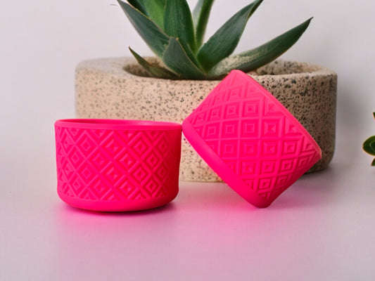 Pink Cosmo Diamonds | Silicone Tumbler Boot