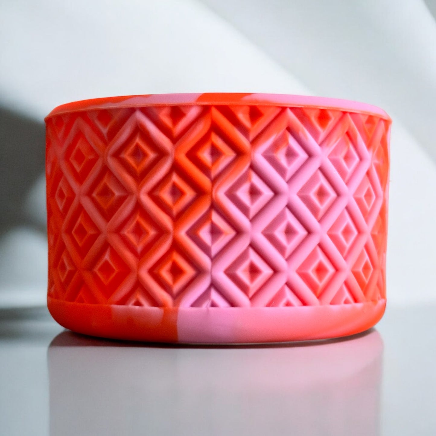 Orange & Orchid | DIAMOND | Silicone Tumbler Boot