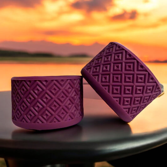 Plum | Diamonds | Silicone Tumbler Boot