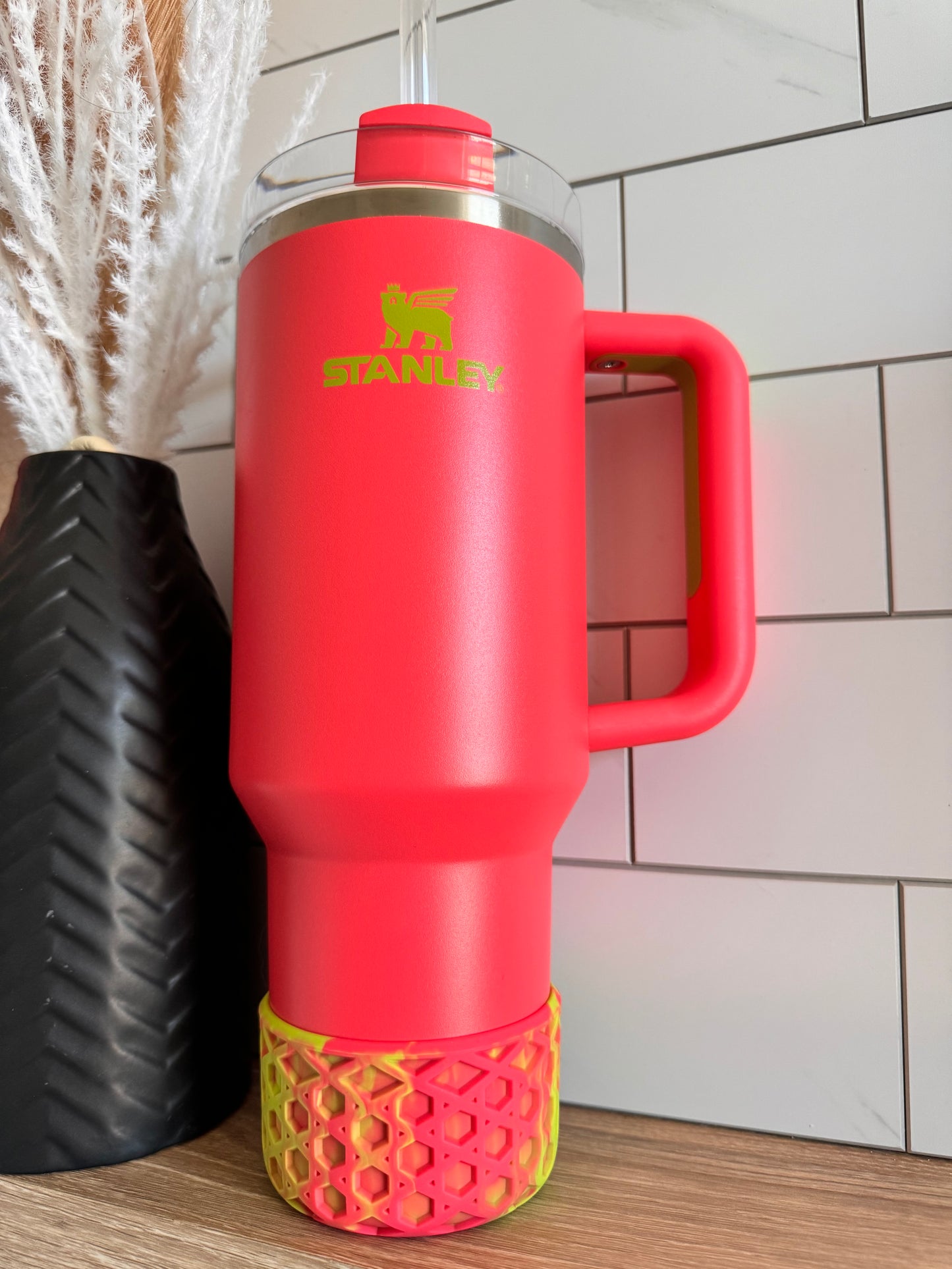 Hibiscus & Lime | WAFFLE | Silicone Tumbler Boot