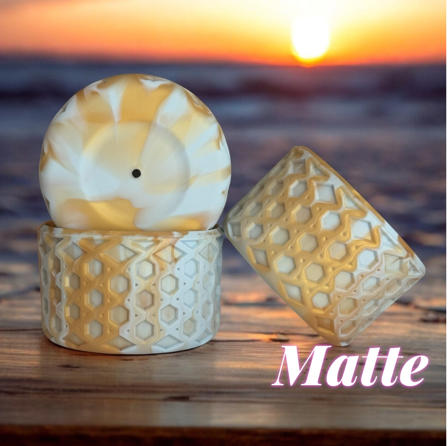 Rosa Beaux & Gold | Blue | WAFFLE | Silicone Tumbler Boot