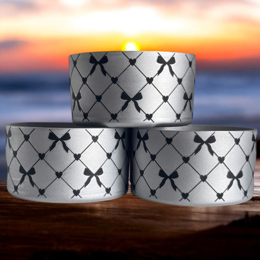 Criss Cross Your Bows | Silicone Tumbler Boot
