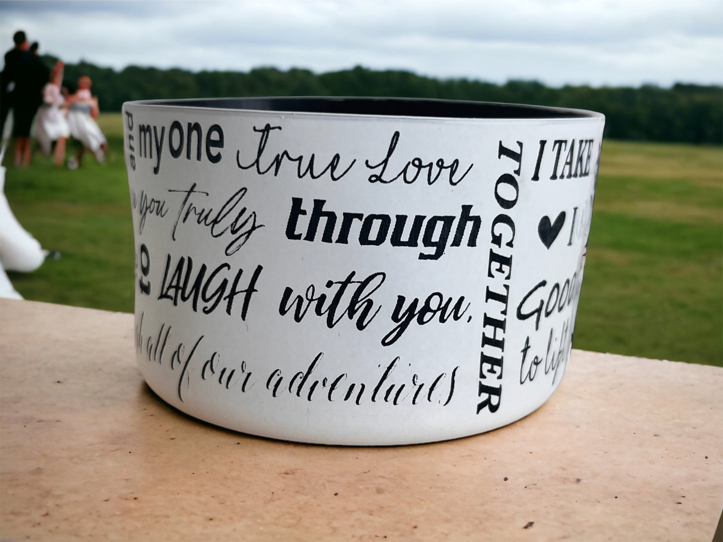 Engraved Wedding Silicone Boots