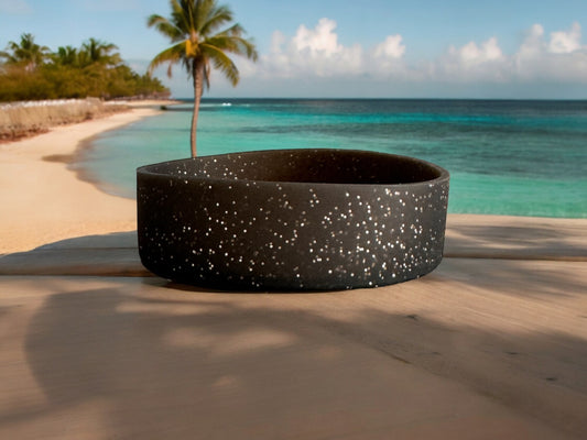 Black Glitter | Silicone Tumbler Bumper