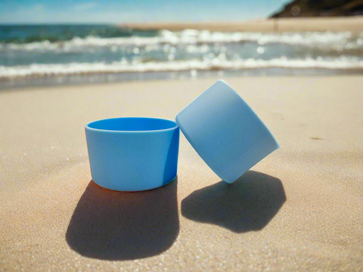 Light Blue Solid Silicone Boot 7cm | Fits 32oz Hydrojug and 24oz Simple Modern | Small Tumbler Boot