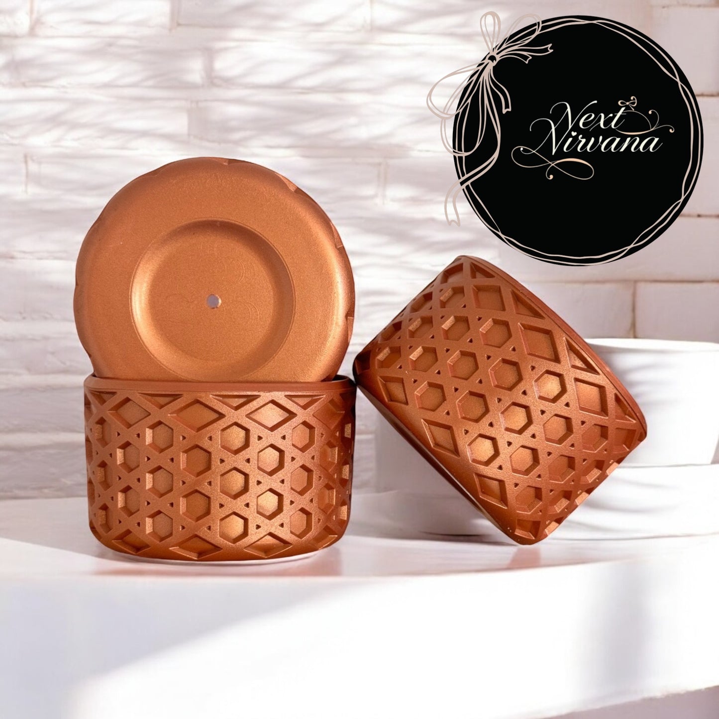 Bronze Magnolia | WAFFLE | 3D Silicone Bow & Boot Set