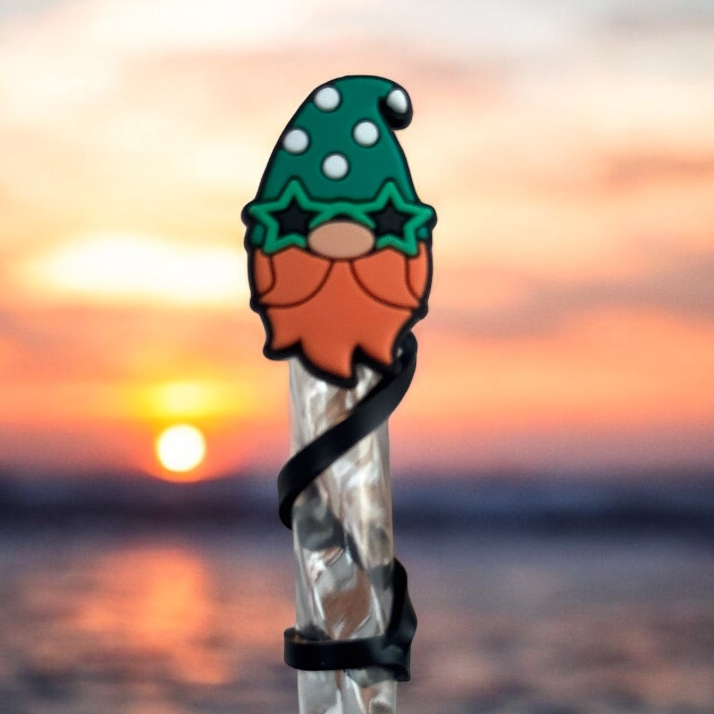St Patricks Day Party Gnome | Straw Topper 10mm