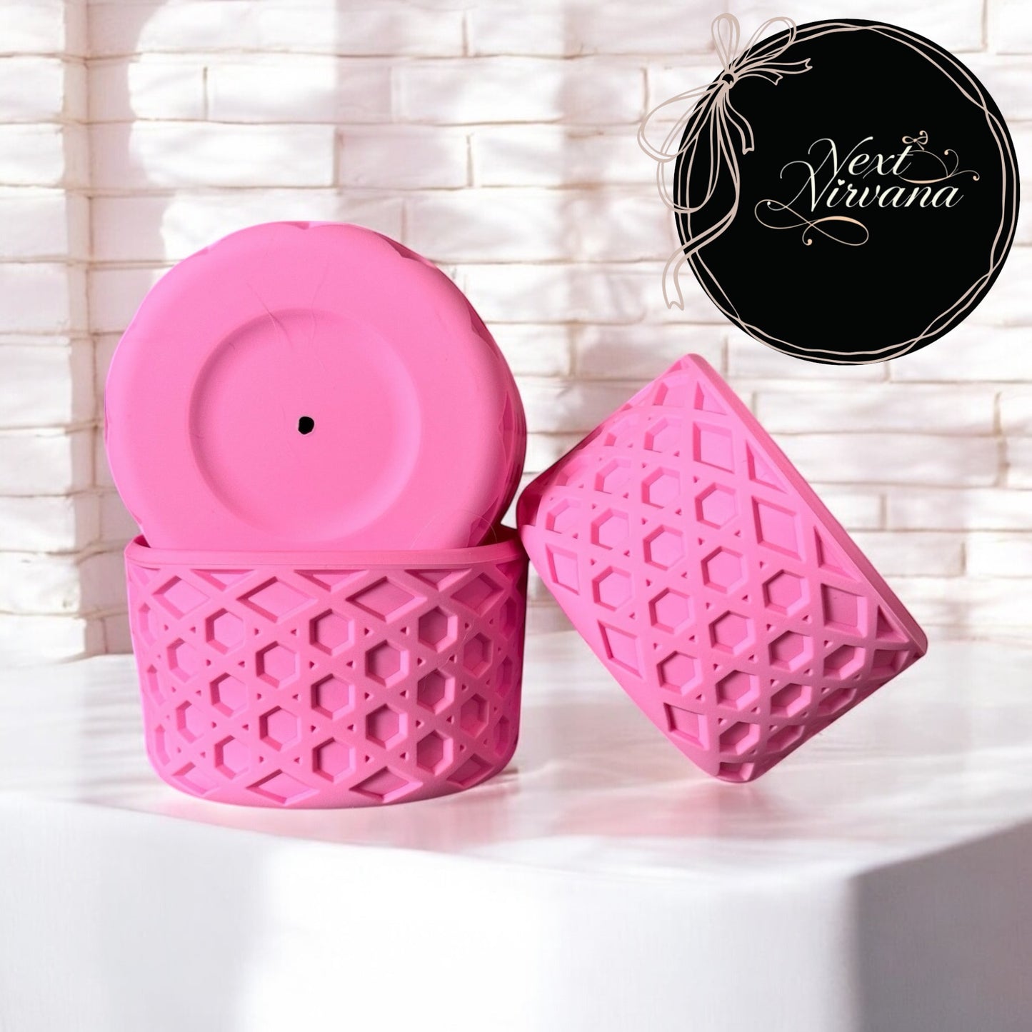 Pink Parade | WAFFLE | Silicone Tumbler Boot