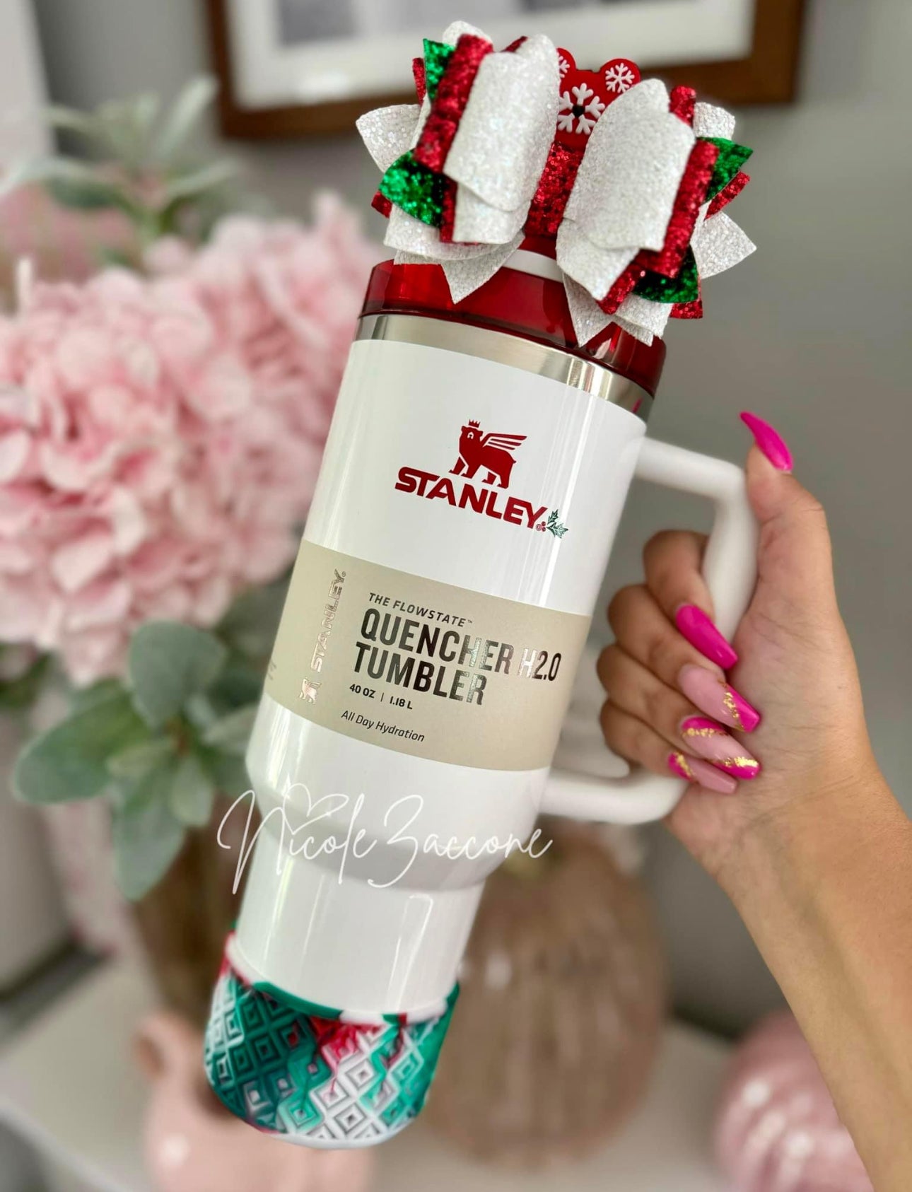 Holiday Spirit Diamonds | Silicone Tumbler Boot