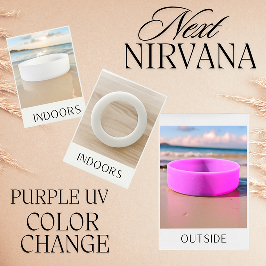 Purple | UV Color Change | Silicone Tumbler Bumper