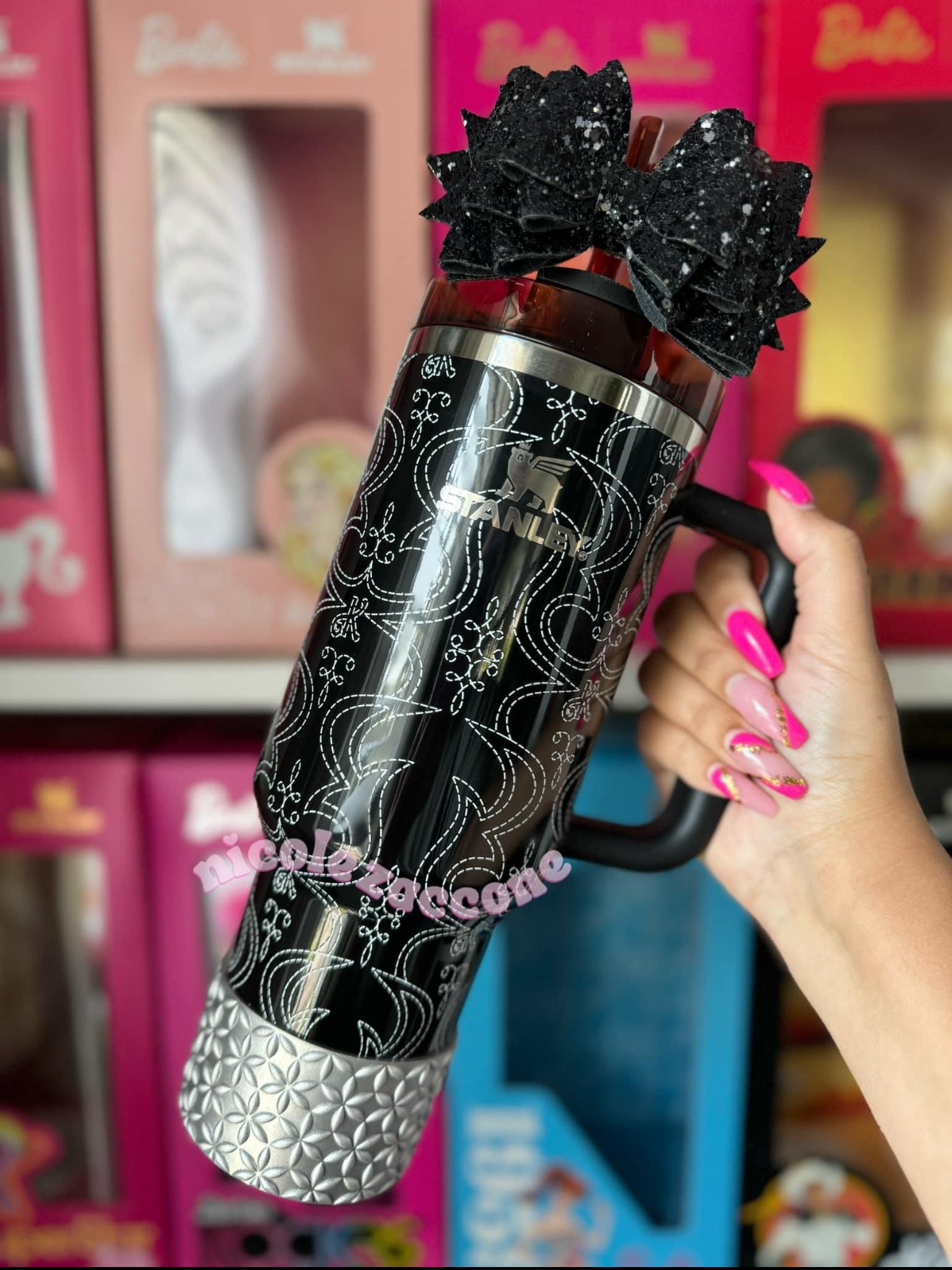 Silver | FLORA | Silicone Tumbler Boot