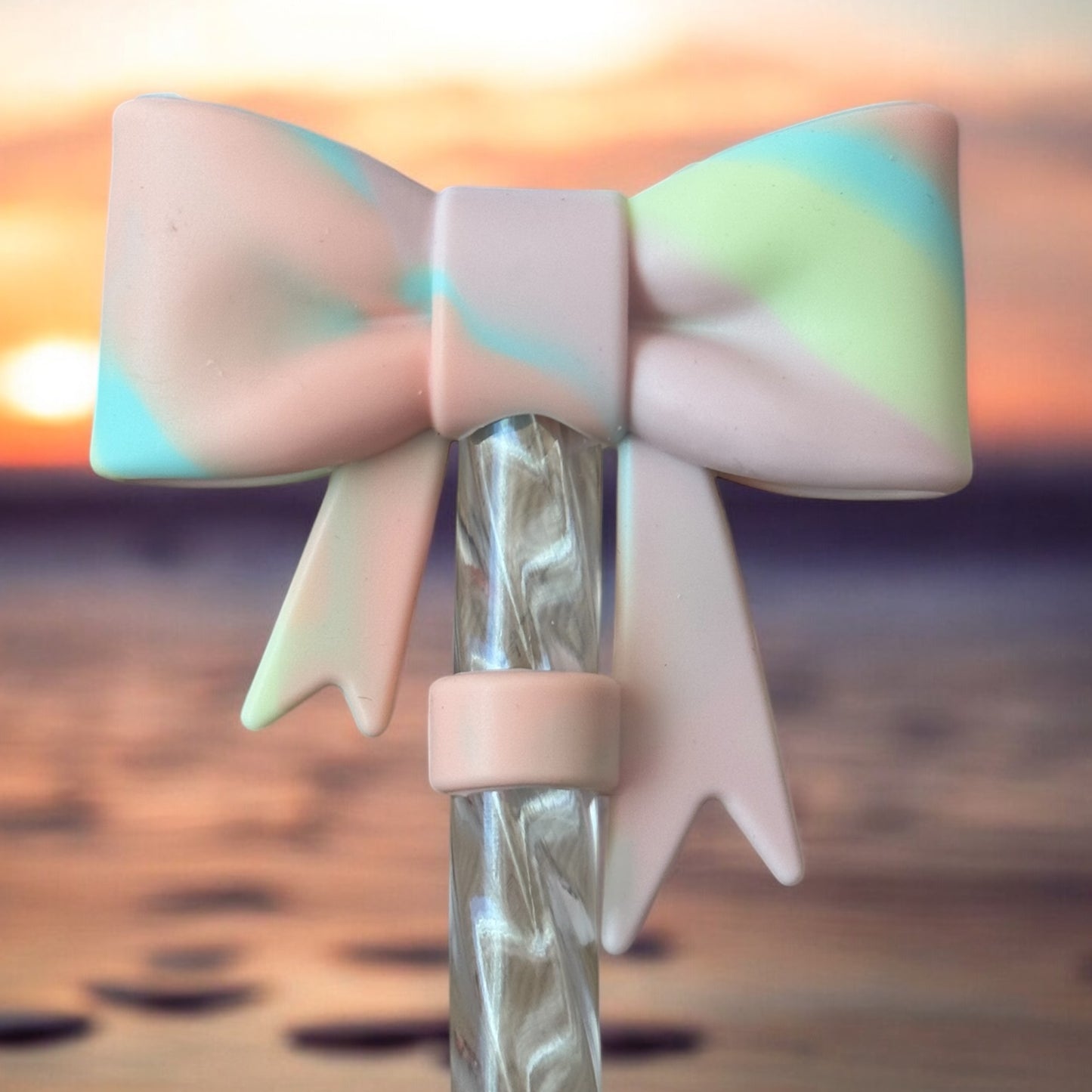 3D Lover Bow | Straw Topper 10mm