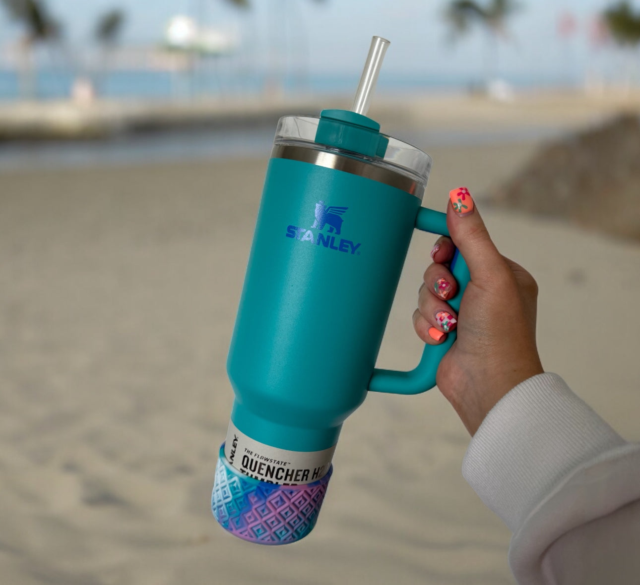 Summer Swirl | DIAMOND | Silicone Tumbler Boot