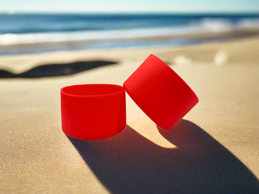 Red Solid Silicone Boot 7cm | Small Tumbler Boot