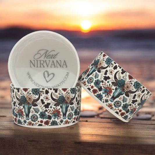 Bloomin' Bull Floral | Silicone Tumbler Boot