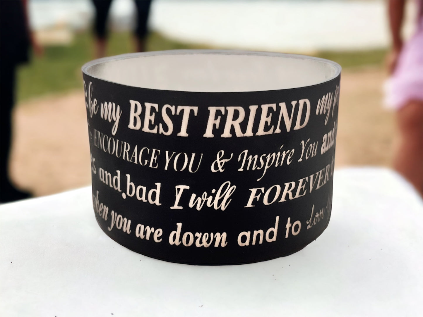 Engraved Wedding Silicone Boots