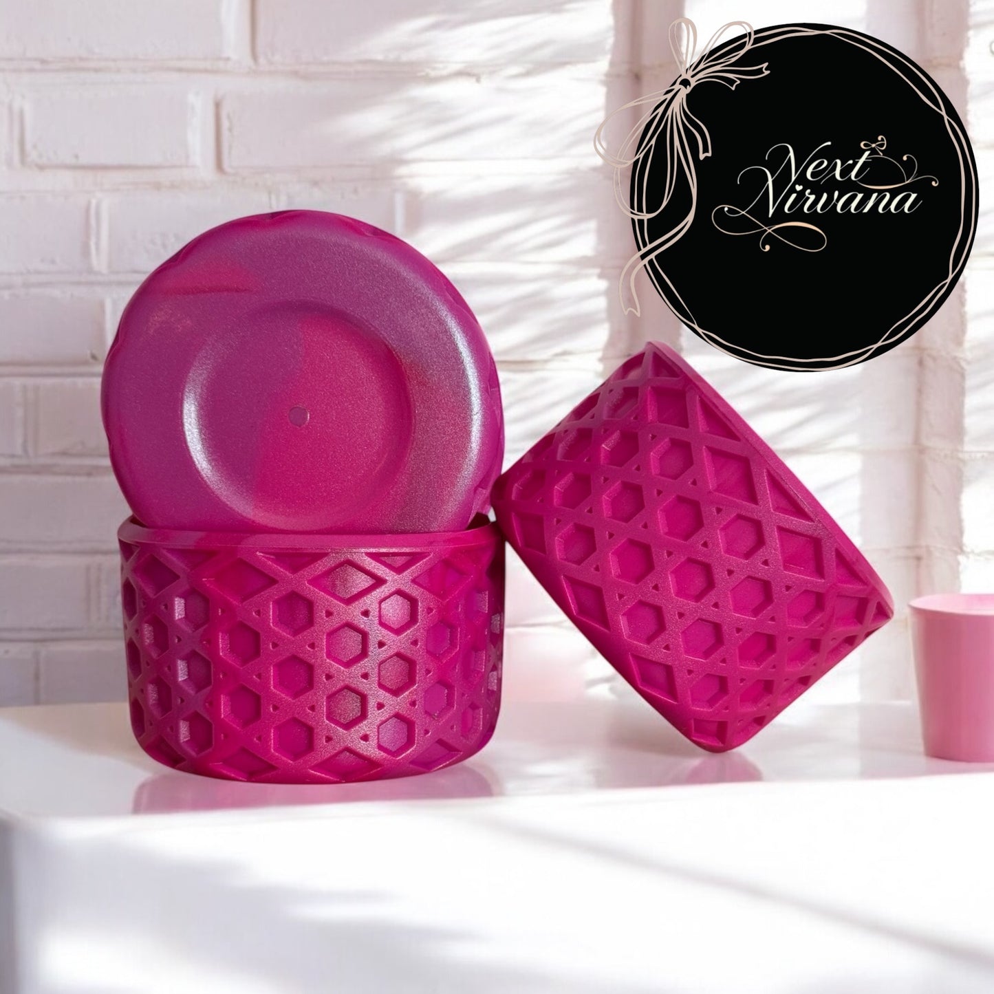 Icon Pink Mix Shimmer Mix | WAFFLE | Silicone Tumbler Boot
