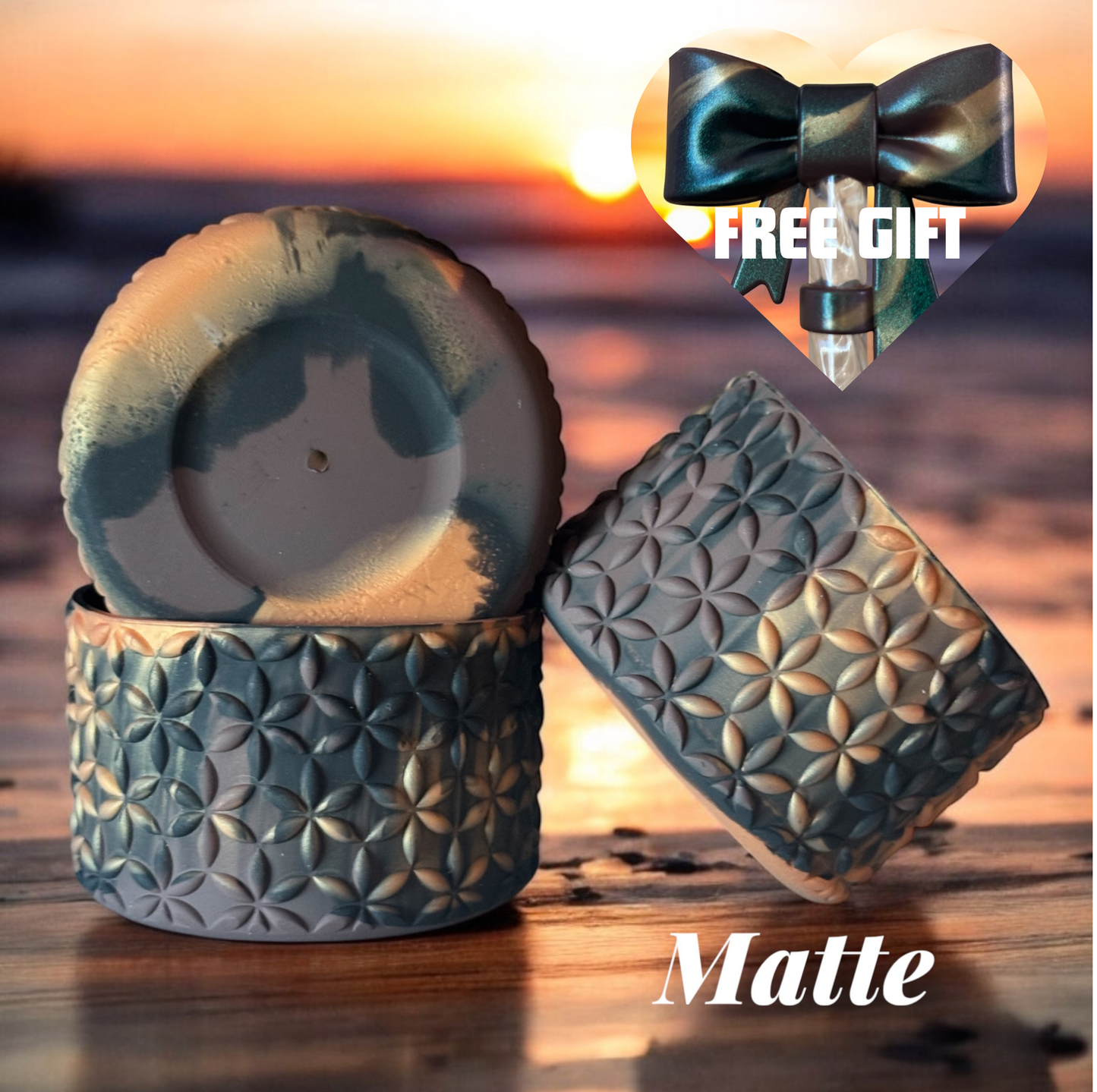 Mocha Latte | Flora | Silicone Tumbler Boot