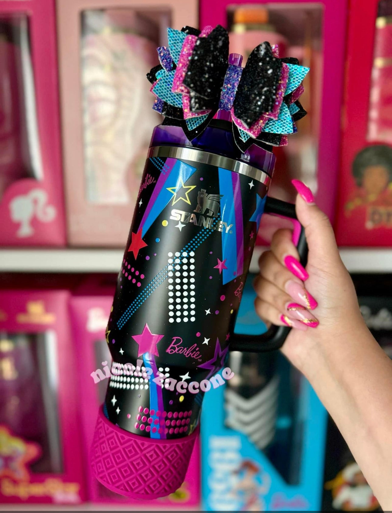 Fuchsia Body Diamonds | Silicone Tumbler Boot
