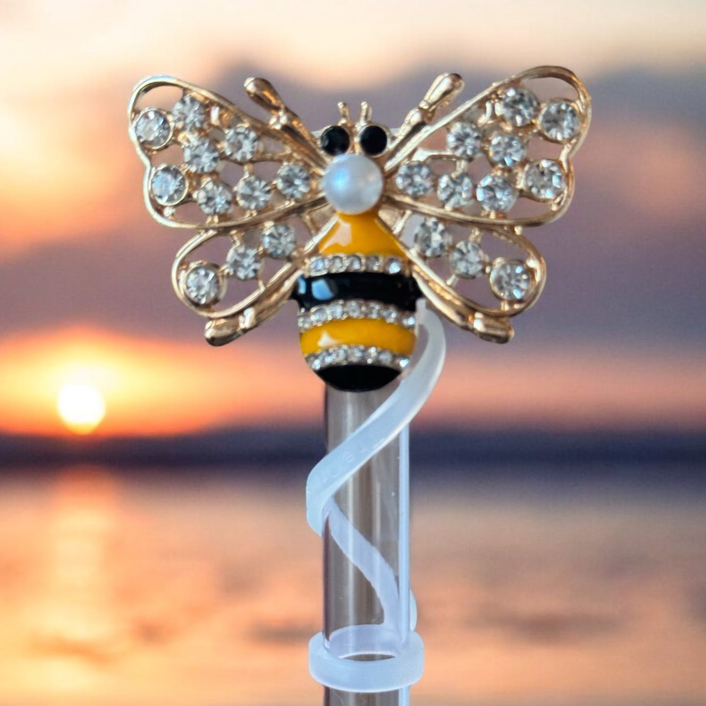 Honey Bee | Deluxe Straw Topper | 10mm