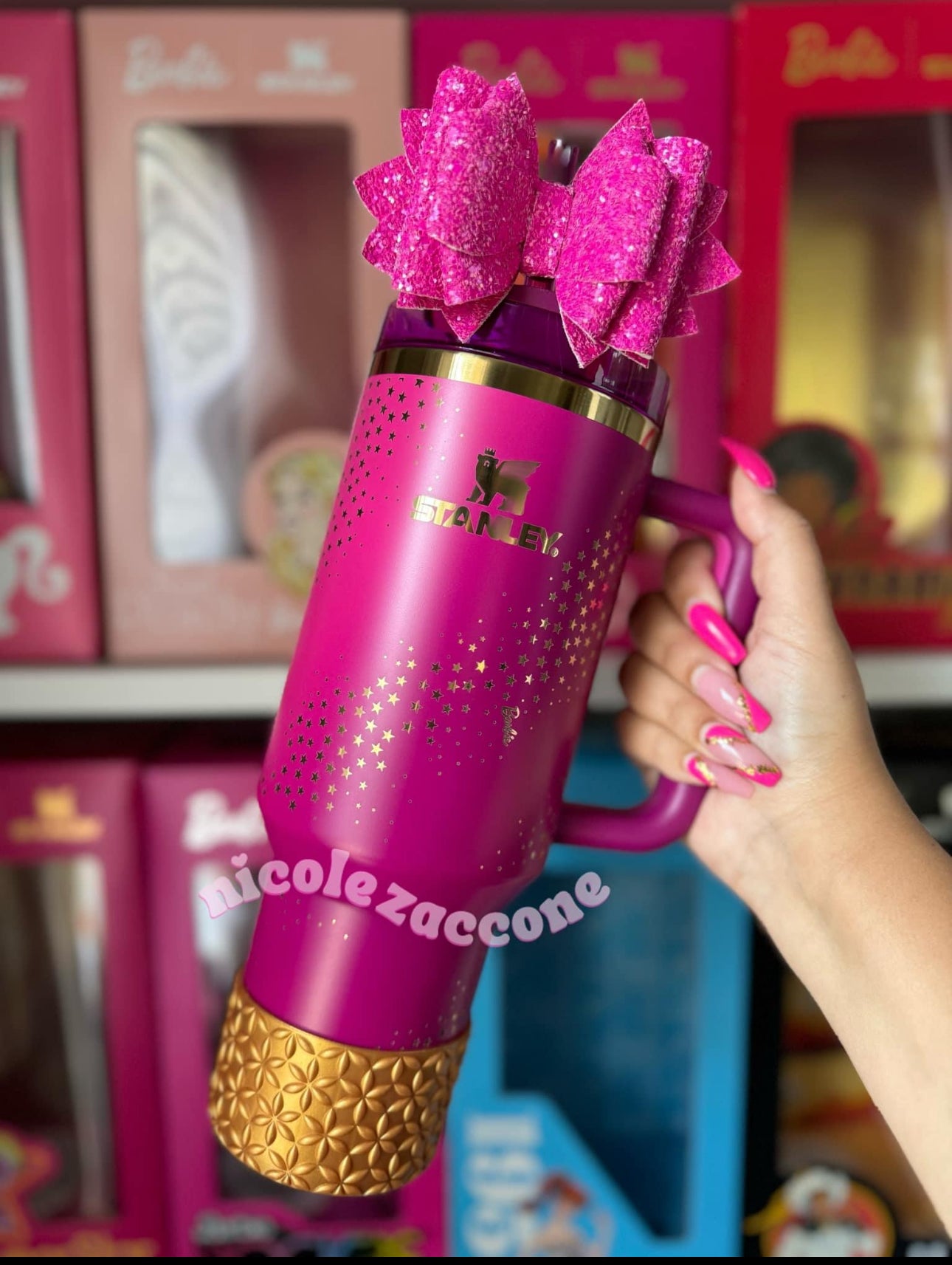 Metallic Gold | FLORA | Silicone Tumbler Boot