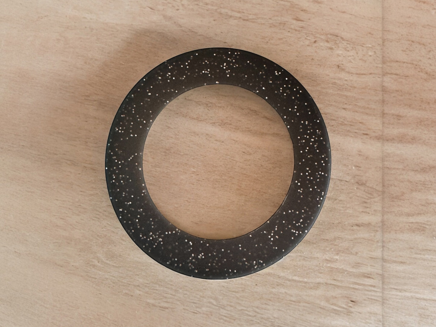 Black Glitter | Silicone Tumbler Bumper