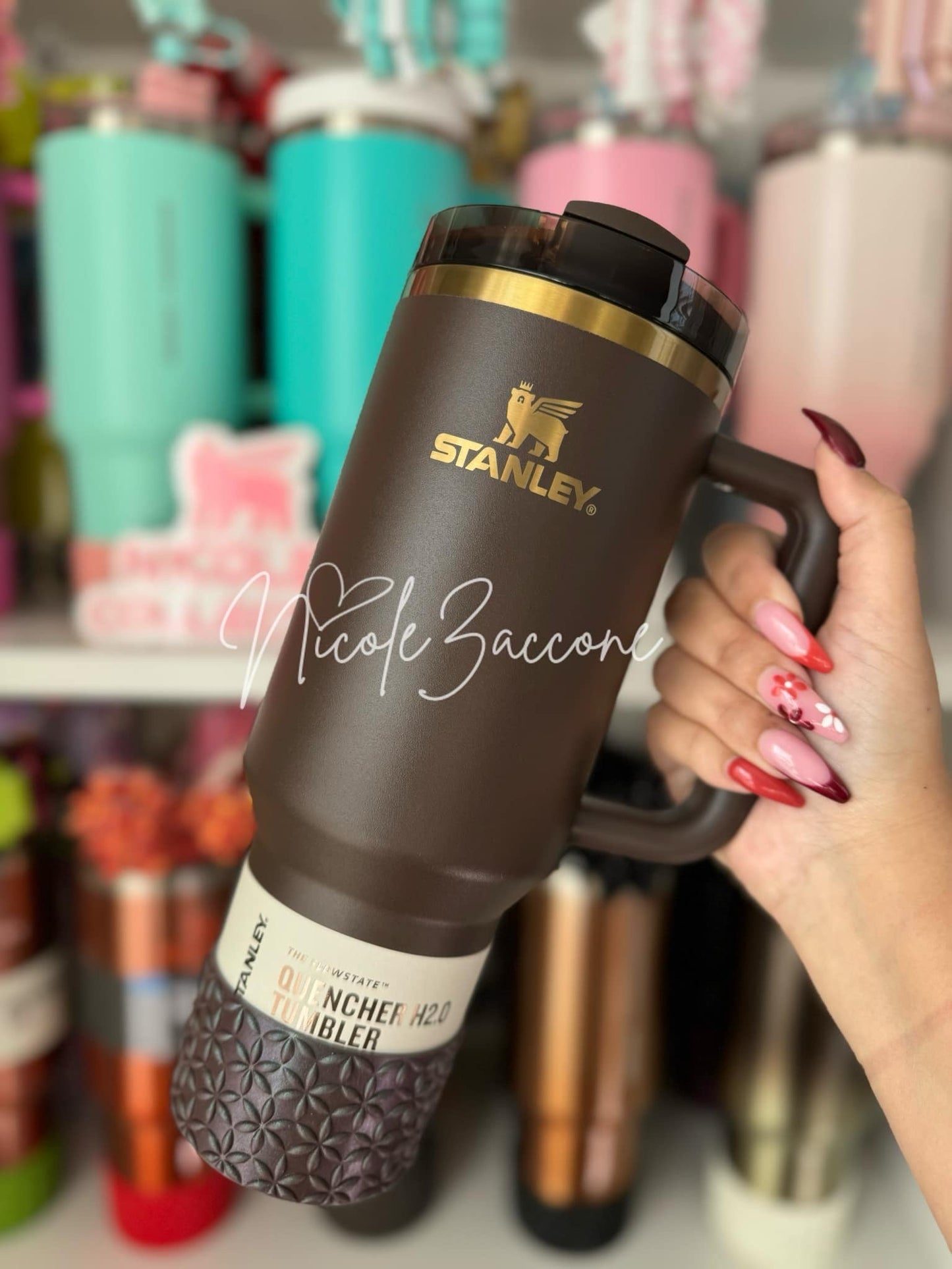 Chocolate Shimmer | FLORA | Silicone Tumbler Boot