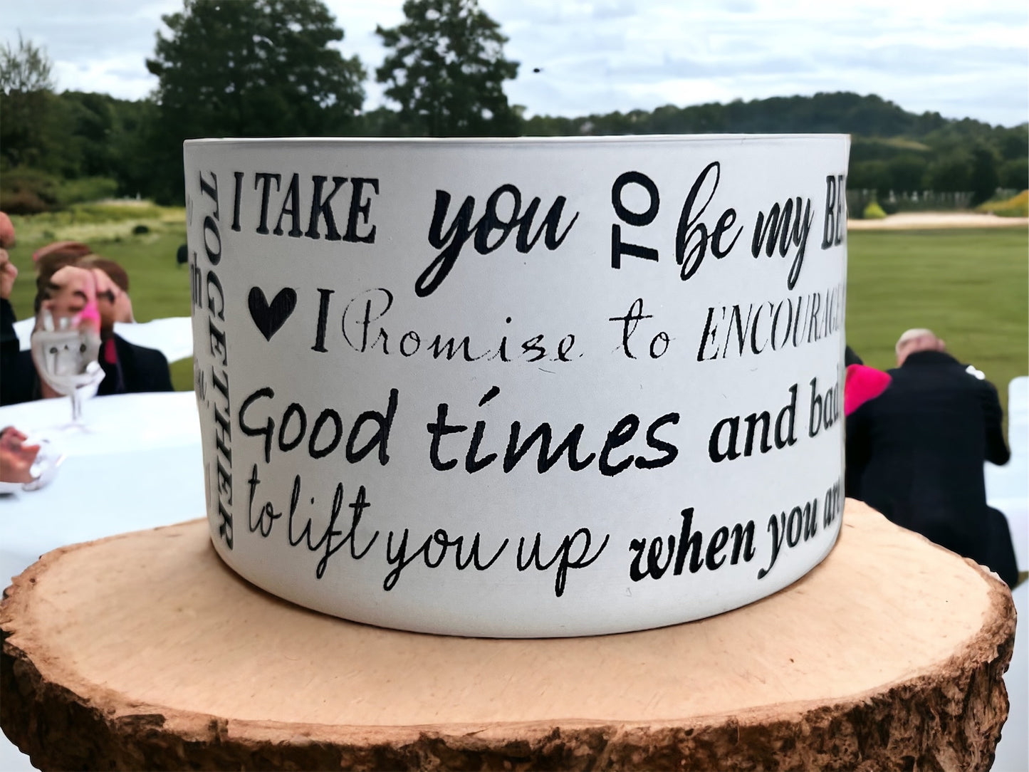 Engraved Wedding Silicone Boots