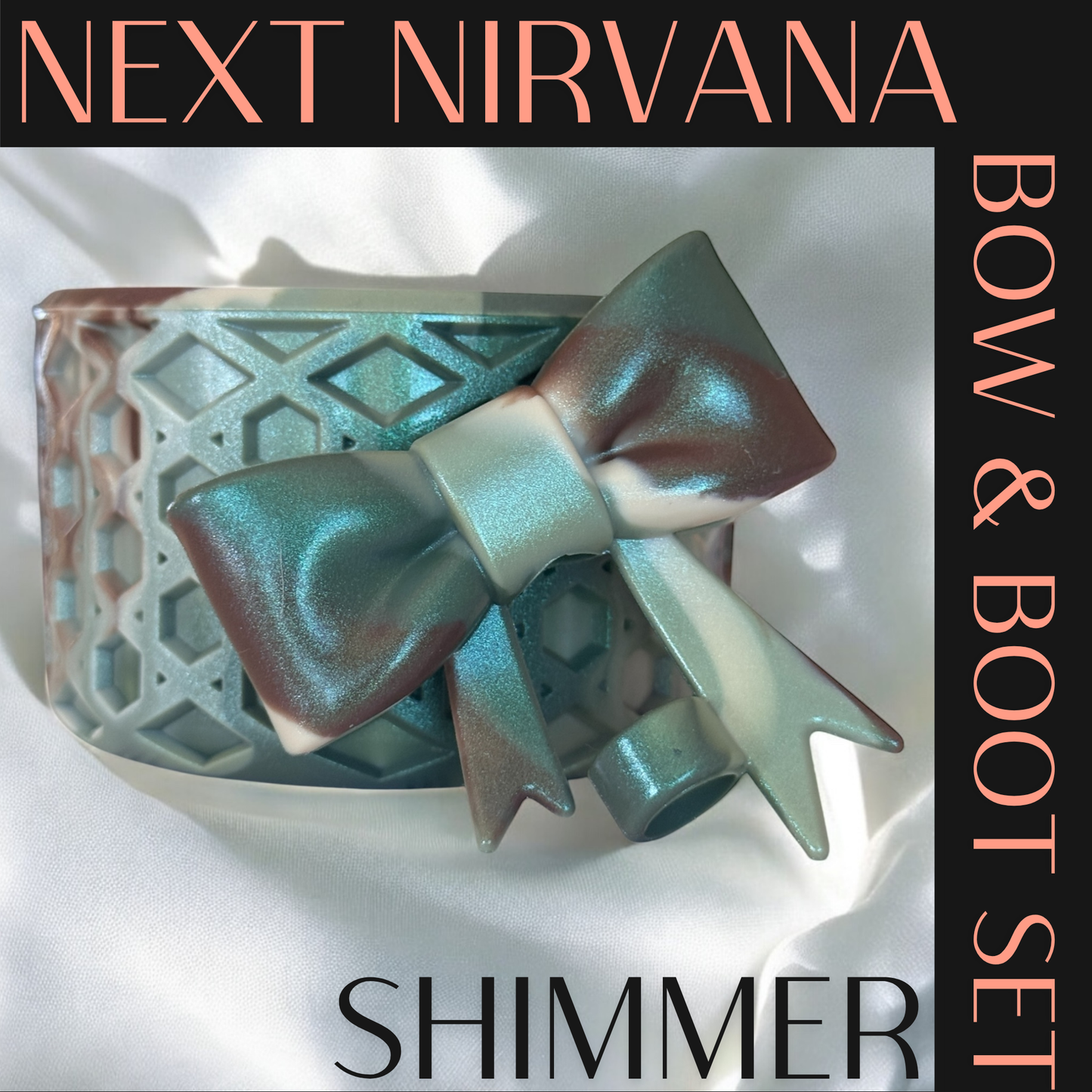 Tactical Drip Shimmer | Camo | WAFFLE | 3D Bow & Boot Set