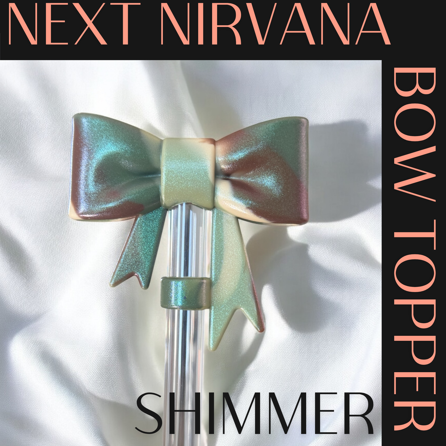 Tactical Drip | Shimmer | Camo | 3D Bow | Straw Topper 10mm