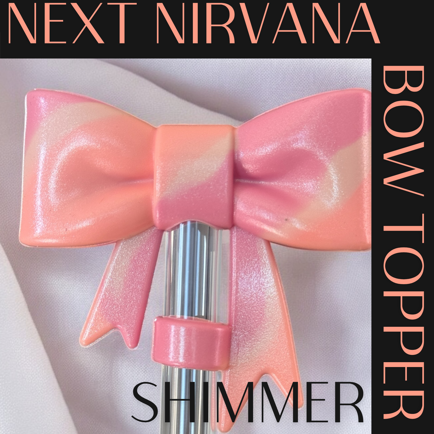 Sunset Siren | Shimmer | Mesa Sunset | 3D Bow | Straw Topper 10mm