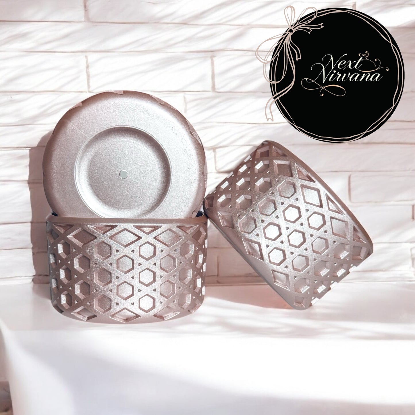 Rose Gold | WAFFLE | Silicone Tumbler Boot