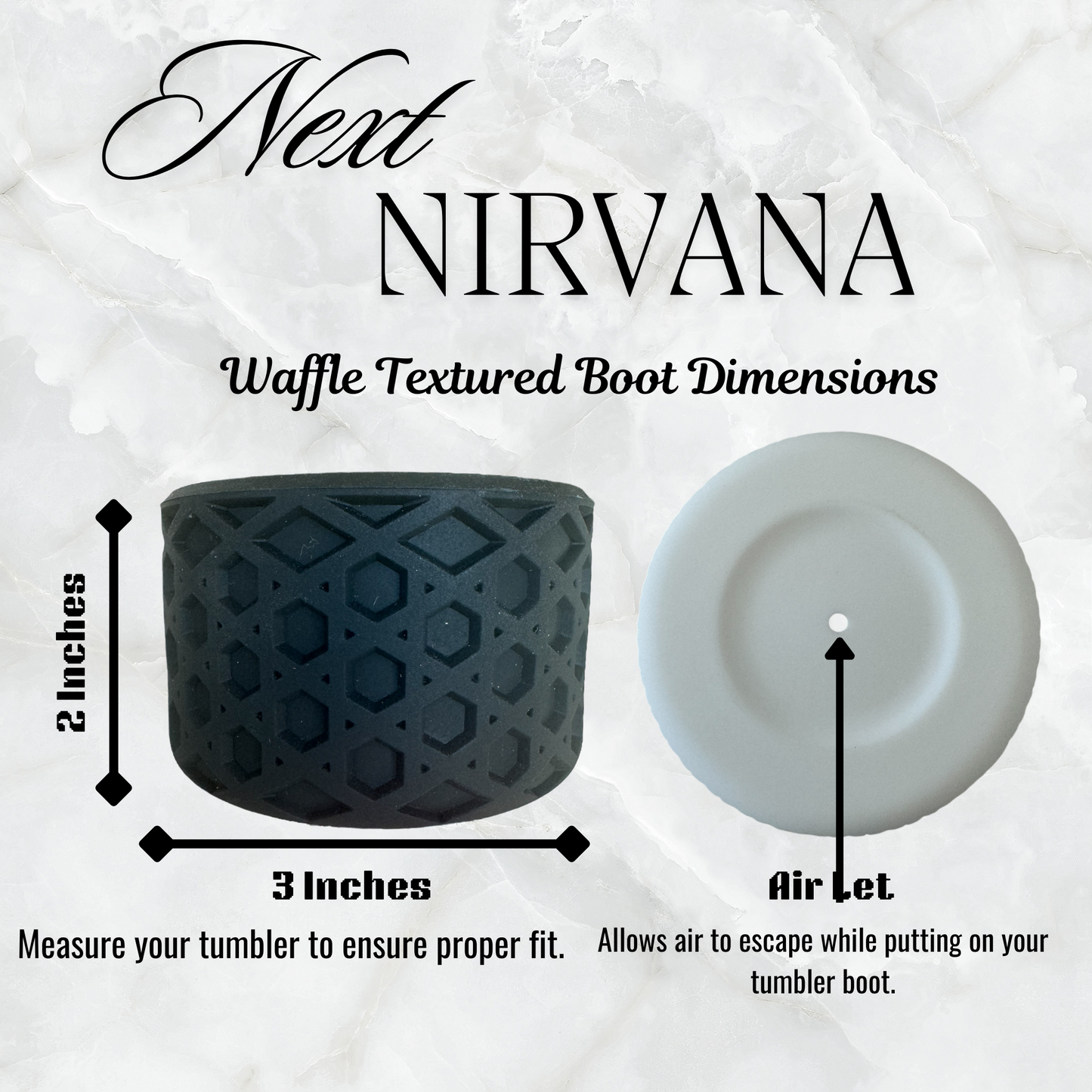 Pale Blue | Waffle | Silicone Tumbler Boot