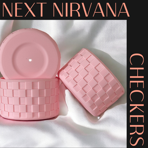 Blush Checkers | Silicone Tumbler Boot