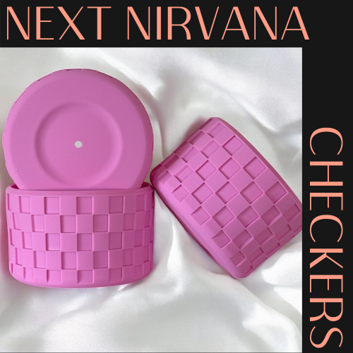 Bubblegum Checkers | Silicone Tumbler Boot