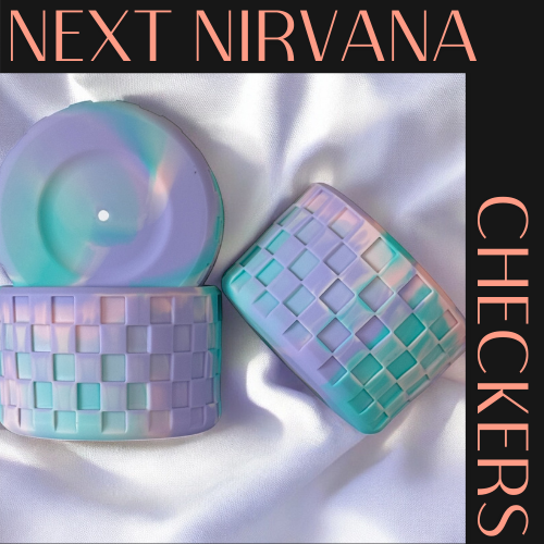 Cotton Candy Checkers | Silicone Tumbler Boot