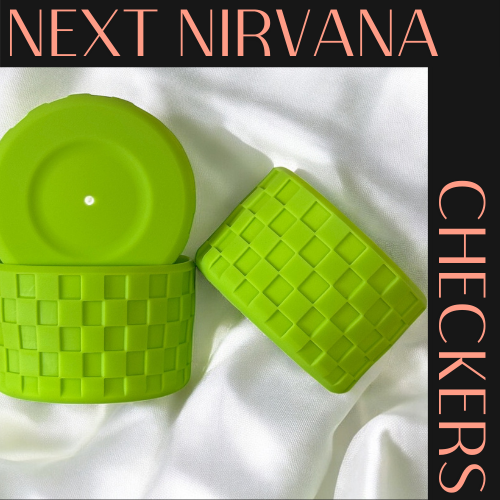 Lime Checkers | Silicone Tumbler Boot