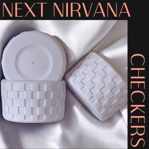 Pale Lavender Checkers | Silicone Tumbler Boot