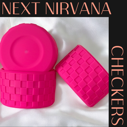 Hot Pink Checkers | Silicone Tumbler Boot