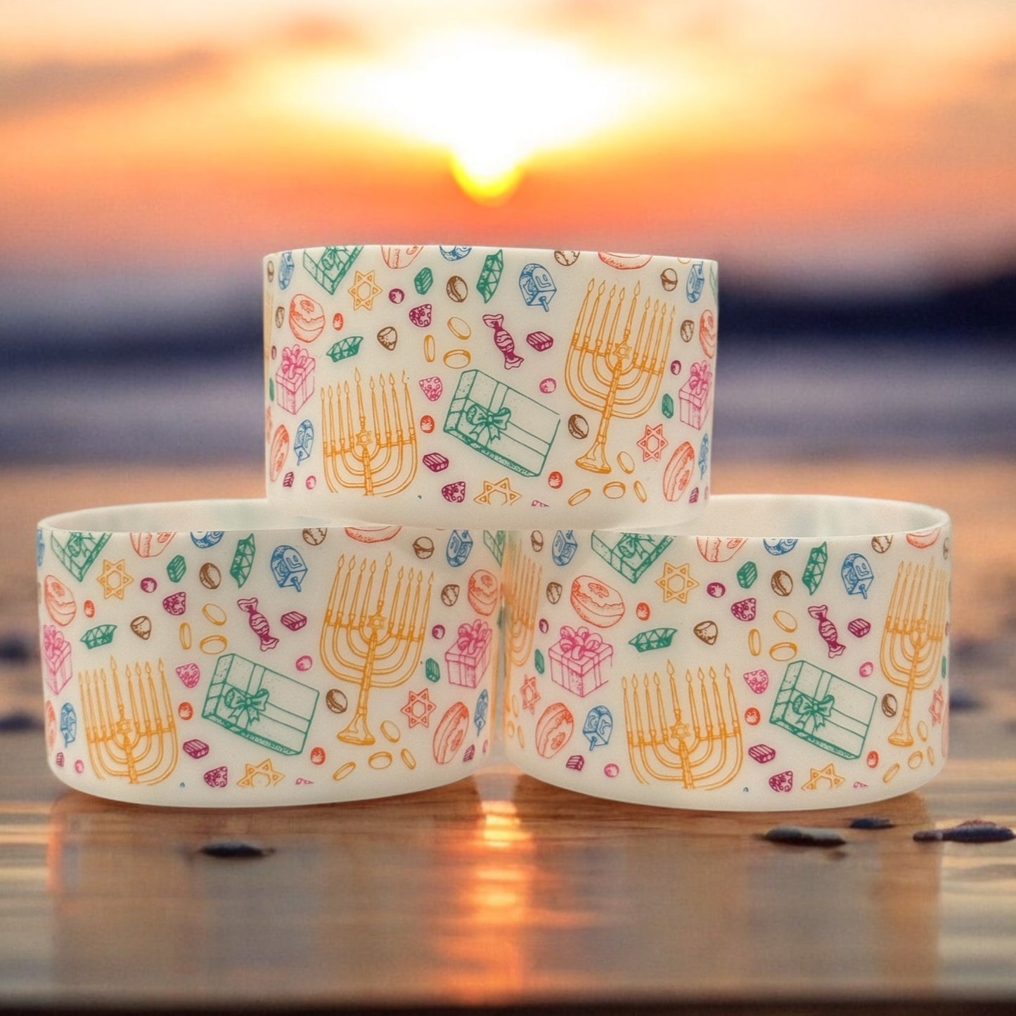 Hanukkah | Silicone Tumbler Boot