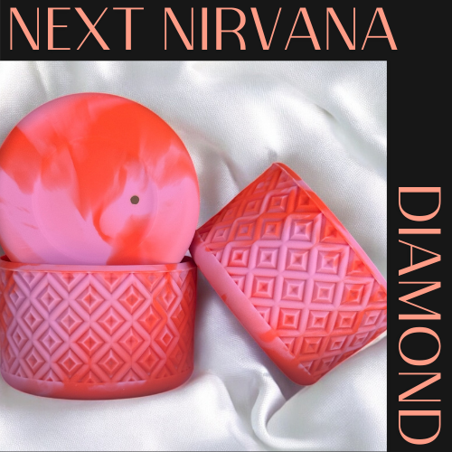 Orange & Orchid | DIAMOND | Silicone Tumbler Boot