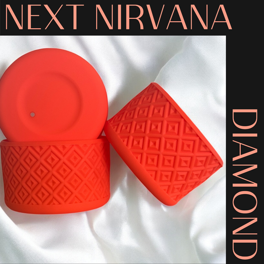Tigerlily Orange | DIAMOND | Silicone Tumbler Boot
