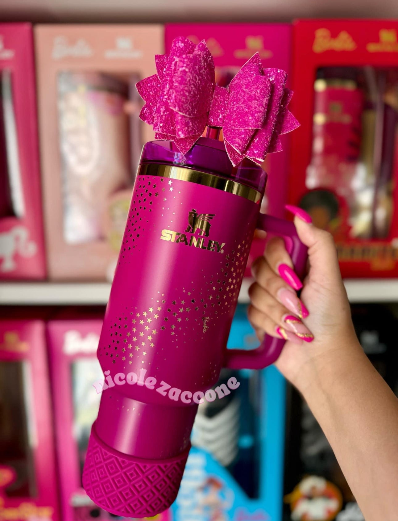 Fuchsia Body Diamonds | Silicone Tumbler Boot