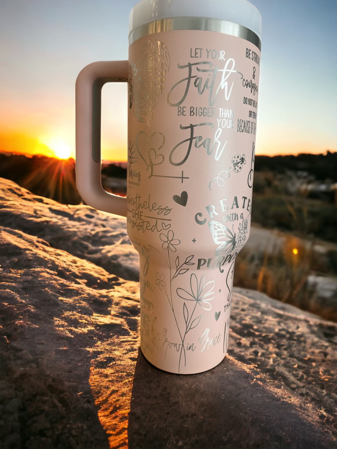 Engraved Tumbler - Walk by Faith