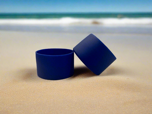 Royal Blue Solid Silicone Boot 7cm  Small Tumbler Boo