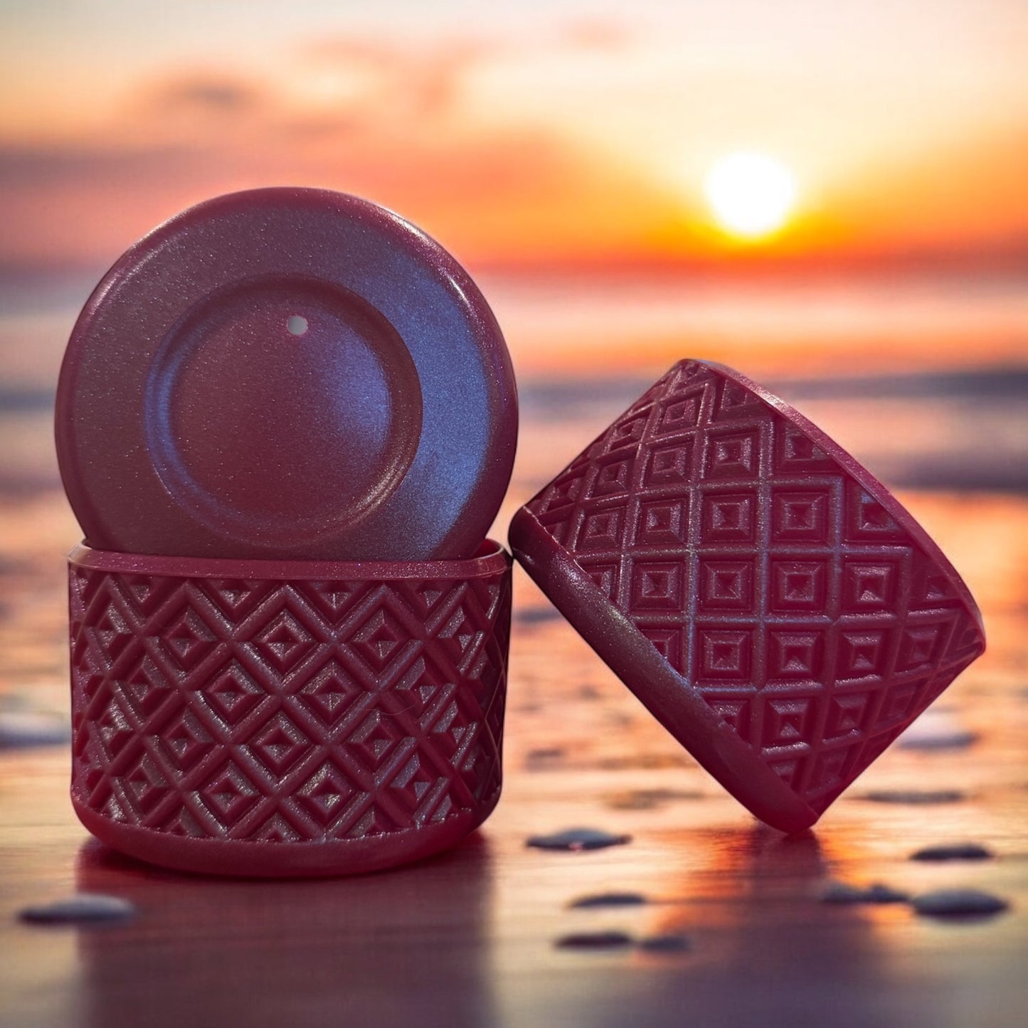 Cherry Mocha Shimmer | DIAMOND | Silicone Tumbler Boot