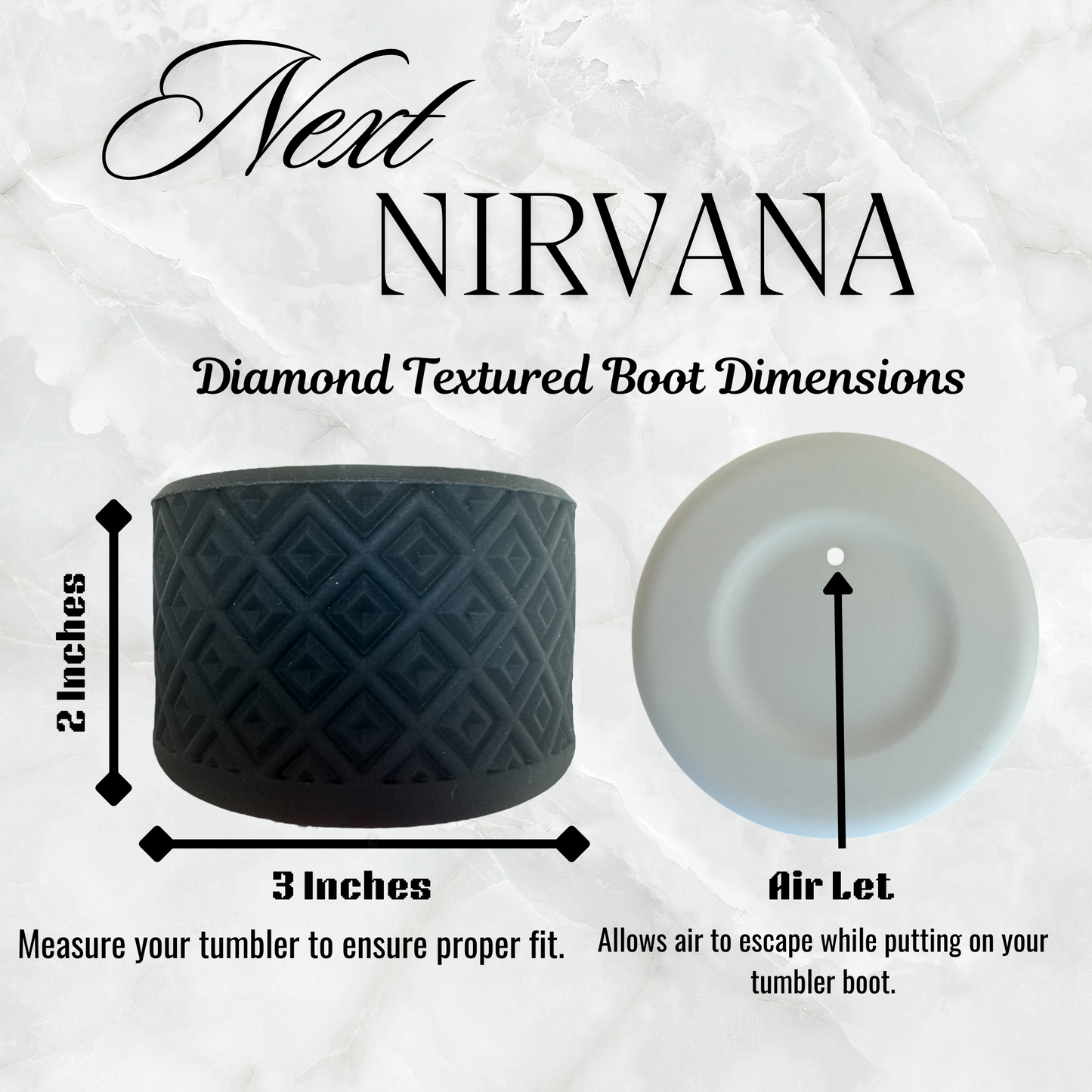 Pearl Blue Diamonds | Silicone Tumbler Boot