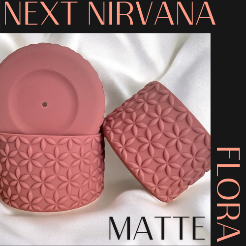 Antique Pink Matte | FLORA | Silicone Tumbler Boot