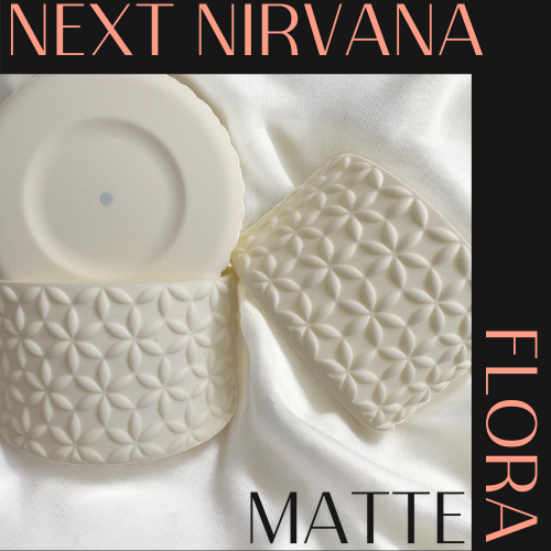 Cream | FLORA | Silicone Tumbler Boot